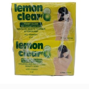 6-Pieces Lemon Clear Beauty Soap with Vitamins